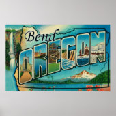 Buig, OregonLarge Letter ScenesBend, OF Poster (Voorkant)