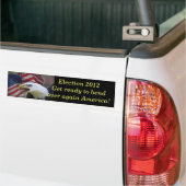 Buig over Amerikaanse bumpersticker (Op Truck)