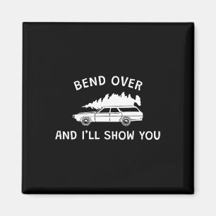 Buig over en ik zal Show u kerst paar match Magneet