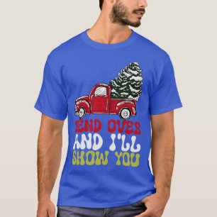 Buig over en ziek Show je kerst paar matchi T-shirt