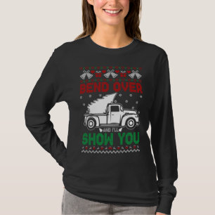Buig over koppels kerst Ik zal Show u lelijke XMA T-shirt