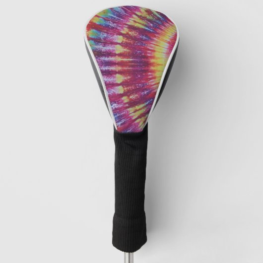 Buig Tie Dye Golf Head Hoesje Golfheadcover (Voorkant)