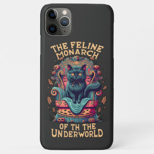 Buig voor de katachtige monarch van de onderwereld Case-Mate iPhone case