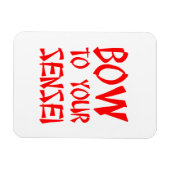 Buig voor je Sensei Magneet (Horizontaal)