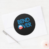 Buig voor Obama Ronde Sticker (Envelop)