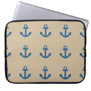 Buigblauwe laptophoes voor anker laptop sleeve