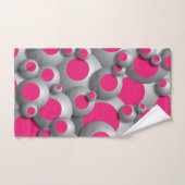 Buigbuisjes warm roze bad handdoek (Handdoek)