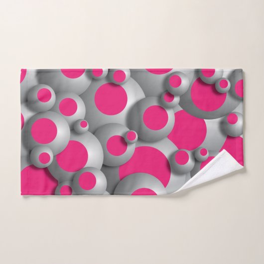 Buigbuisjes warm roze bad handdoek (Handdoek)