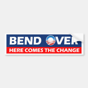 Buigen hier komt de verandering aan - Obama Bumpersticker