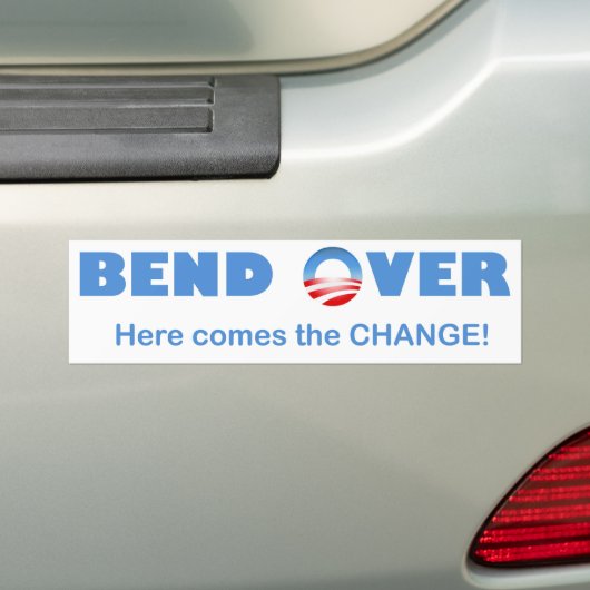 Buigen hier komt de verandering! bumpersticker (Op auto)