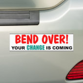 Buigen! Je WIJZIGING komt eraan Bumpersticker (Op auto)