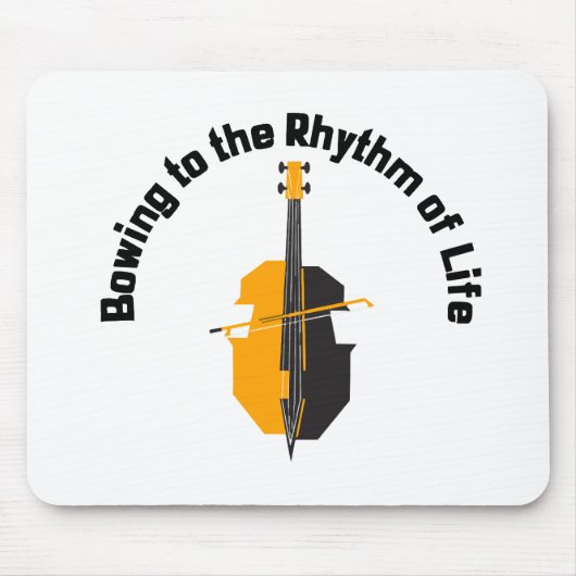 Buigen naar het Ritme van het Leven Cello Muismat (Voorkant)