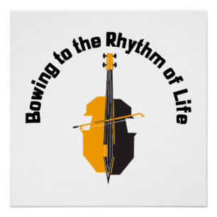 Buigen naar het Ritme van het Leven Cello Perfect Poster