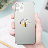 Buigen naar het Ritme van het Leven Cello Sticker (Telefoon)