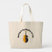 Buigen op het Ritme van het Leven Cello Grote Tote Bag (Achterkant)