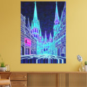 Buigende Akropolis Canvas Afdruk (Insitu (Woonkamer))