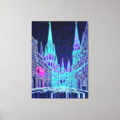 Buigende Akropolis Canvas Afdruk (Voorkant)