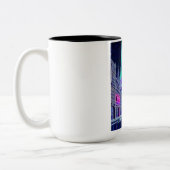 Buigende Akropolis Tweekleurige Koffiemok (Links)