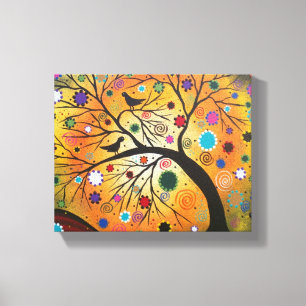 Buigende takken door LORI EVERETT Wrapped Canvas Afdruk