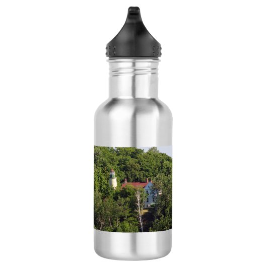 Buigkopflesje van vuurtoren waterfles  (Rechts)