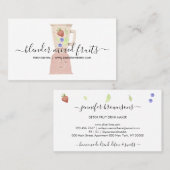 Buigpoeder Vruchten gemengd drink vers sap Visitekaartje (Voorkant / Achterkant)