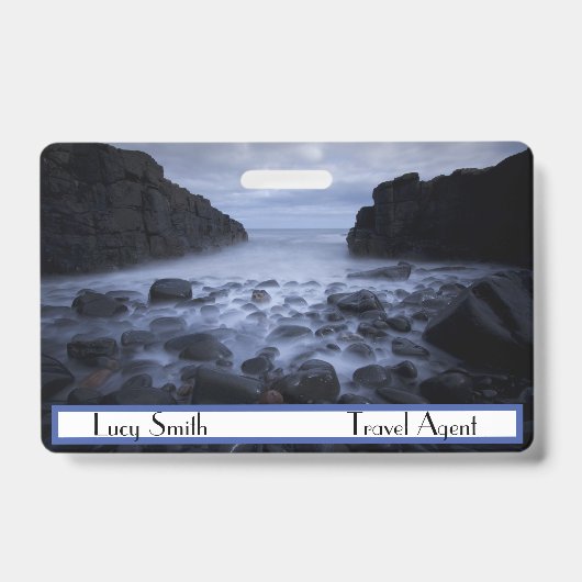 Buigs en Rocks langs de Ocean Shoreline Badge (Voorzijde)