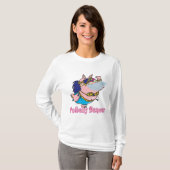 buik dancer grappig varkensvarken t-shirt (Voorkant volledig)
