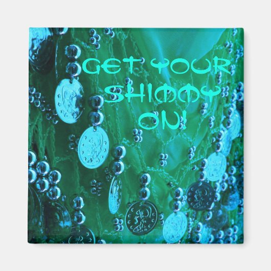 Buik dans heup sjaal met munten magneet (Voorkant)