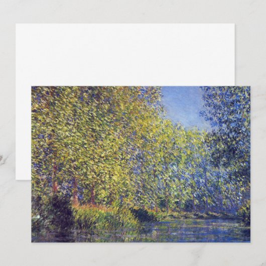 Buik in de Epte bij Giverny door Claude Monet (Voorkant / Achterkant)
