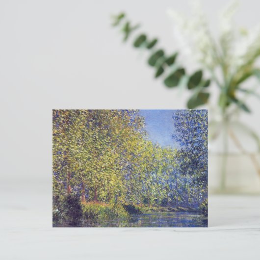 Buik in de Epte bij Giverny door Claude Monet Briefkaart (Staand voorkant)