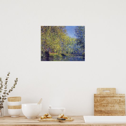 Buik in de Epte bij Giverny door Claude Monet Poster (Keuken)