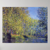 Buik in de Epte bij Giverny door Claude Monet Poster (Voorkant)