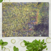 Buik in de Epte bij Giverny door Claude Monet Theedoek (Gevouwen)