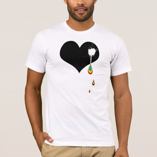 buik. regenbooghart. t-shirt (Voorkant)