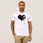 buik. regenbooghart. t-shirt (Voorkant volledig)
