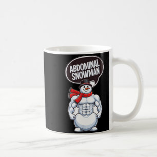 Buik Sneeuwman 6 Pack Abs Kerst Voor Mannen Gym Koffiemok