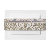 Buikband Art Nouveau Mucha Monogram Initialen Uitnodigingen Wikkel (Voorkant Voorbeeld)
