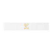 Buikband KZ monogram of ZK monogram Uitnodigingen Wikkel (Vlak)