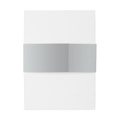 buikband | Paarse, zilvergrijs, bloemig | Bruiloft Uitnodigingen Wikkel (Achterkant Voorbeeld)