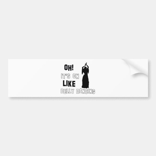 Buikdans design bumpersticker (Voorkant)
