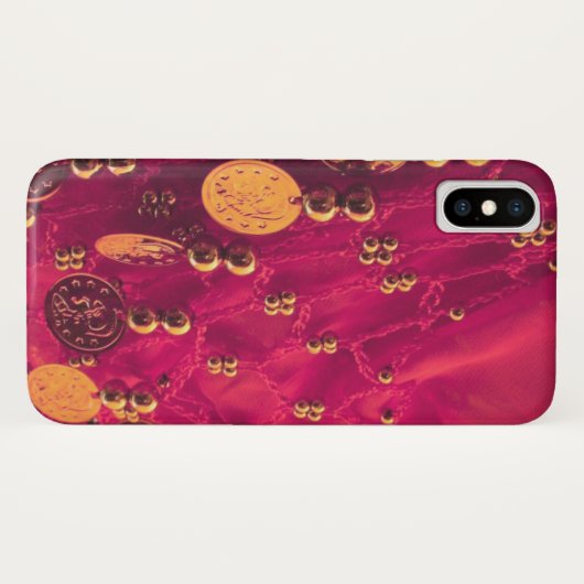 Buikdans hip sjaal met munten iPhone x Case-Mate iPhone Case (Achterkant (horizontaal))