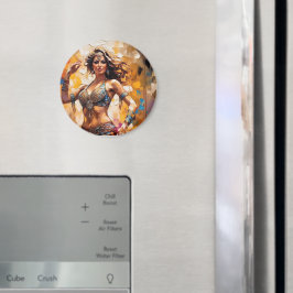 Buikdans kleurrijke ronde magneten