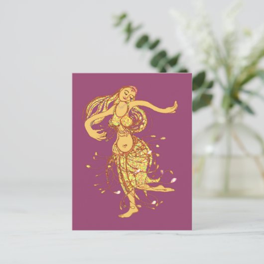 Buikdansen Briefkaart (Staand voorkant)