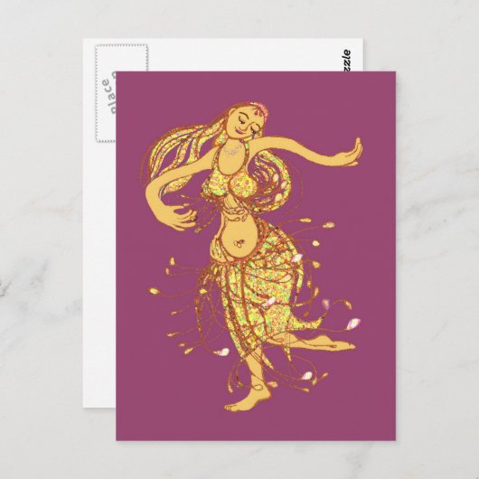 Buikdansen Briefkaart (Voorkant / Achterkant)