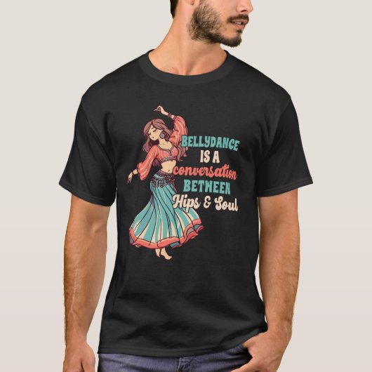 Buikdansen Buikdans Gesprek tussen de heup T-shirt (Voorkant)