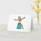 Buikdansen Kaart (Gele Bloem)