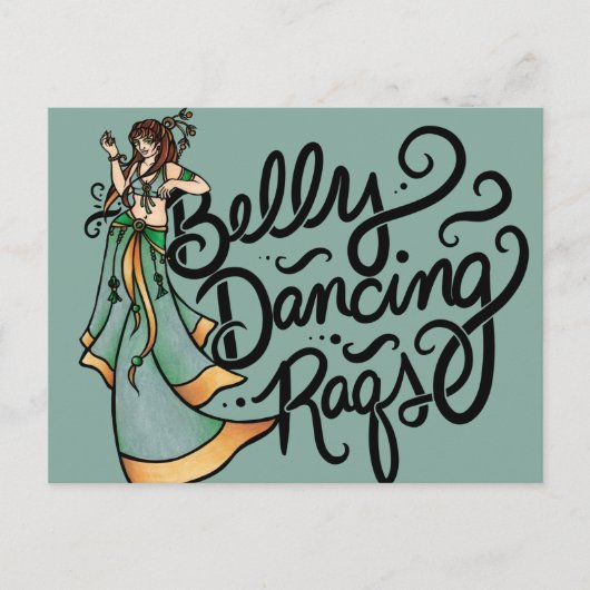 Buikdansen Raqs Buikdanseres Briefkaart (Voorkant)