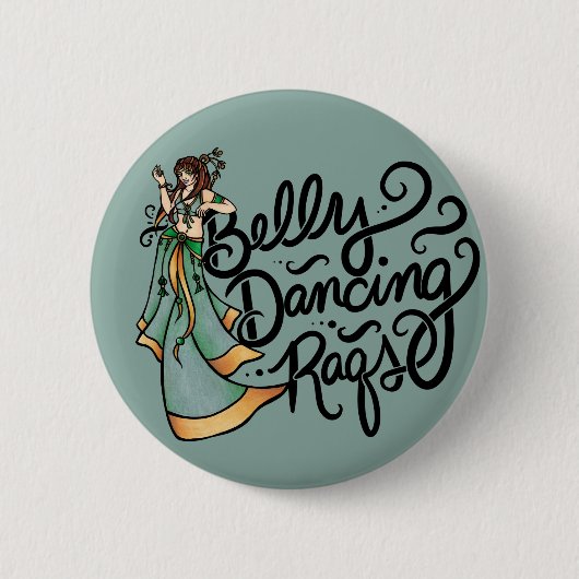 Buikdansen Raqs Buikdanseres Ronde Button 5,7 Cm (Voorkant)