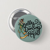 Buikdansen Raqs Buikdanseres Ronde Button 5,7 Cm (Voorkant /achterkant)