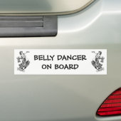 Buikdanseres aan boord met  danseres bumpersticker (Op auto)